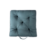 Floor Cushion Solid Fabric 100% Cotton Elevate the space Soft Haven Green