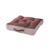 Floor Cushion Solid Fabric 100% Cotton Elevate the space Rustic Loft Rust