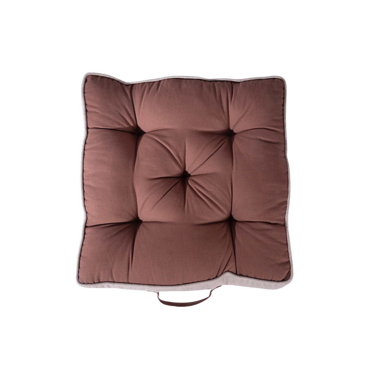 Floor Cushion Solid Fabric 100% Cotton Elevate the space Rustic Loft Rust