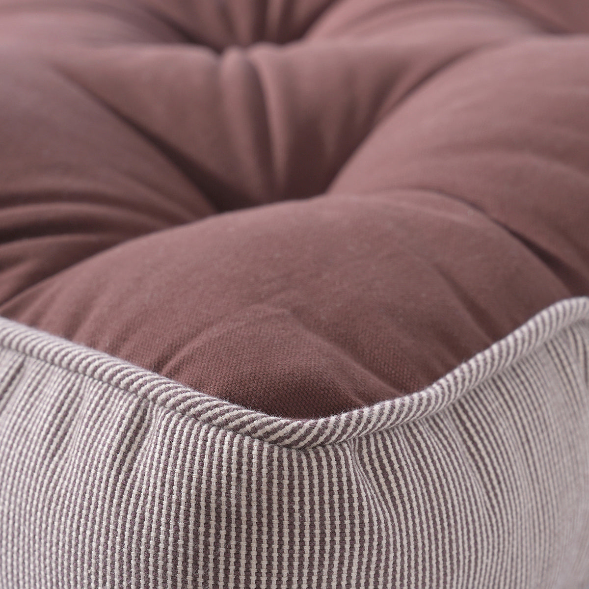 Floor Cushion Solid Fabric 100% Cotton Elevate the space Rustic Loft Rust