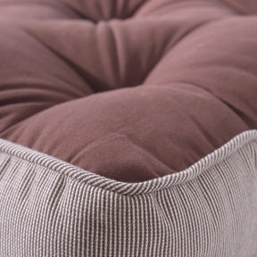 Floor Cushion Solid Fabric 100% Cotton Elevate the space Rustic Loft Rust