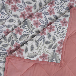 Hermosa Botanic Bloom Fleur Essence 4Pcs Red Quilt Set