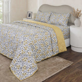 Hermosa Botanic Bloom Fleur Essence Quilt Yellow
