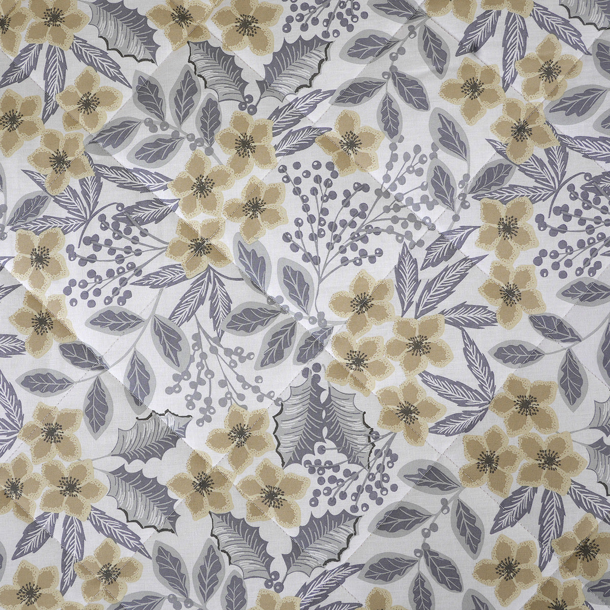 Hermosa Botanic Bloom Fleur Essence Quilt Yellow