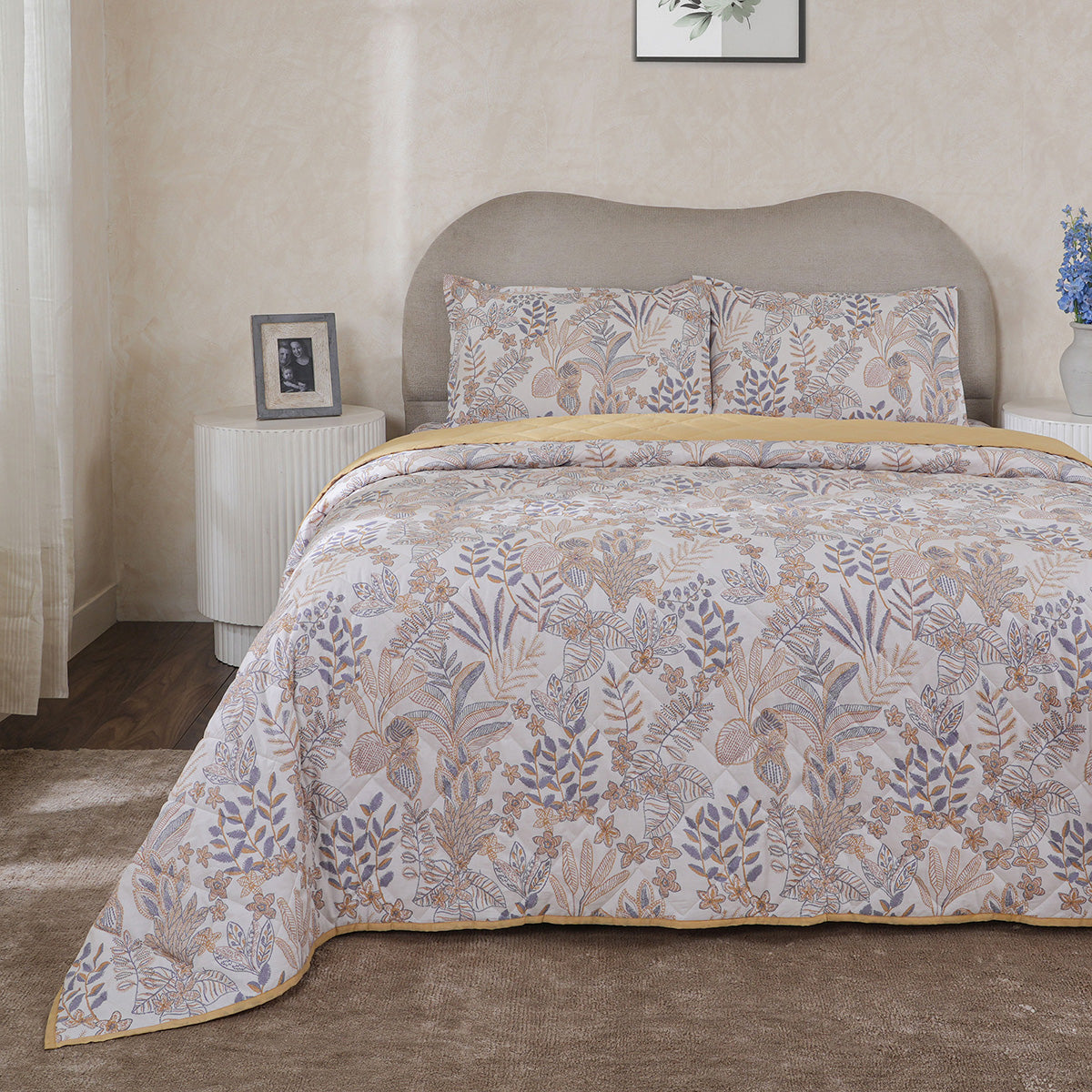 Hermosa Botanic Bloom Garden Muse Quilt Yellow