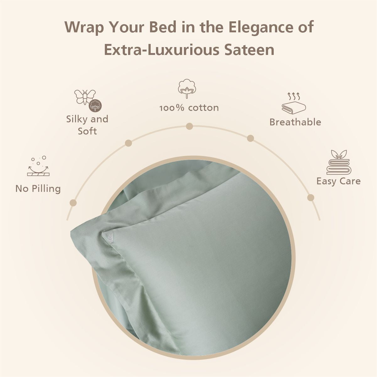 Melina Plain 100% Cotton Extra Soft & Luxurious Bed Sheet With Pillow Covers