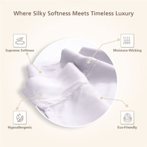 Vintage Noemi Solid 100% Tencel™ Grey Bed Sheet With Pillow Case