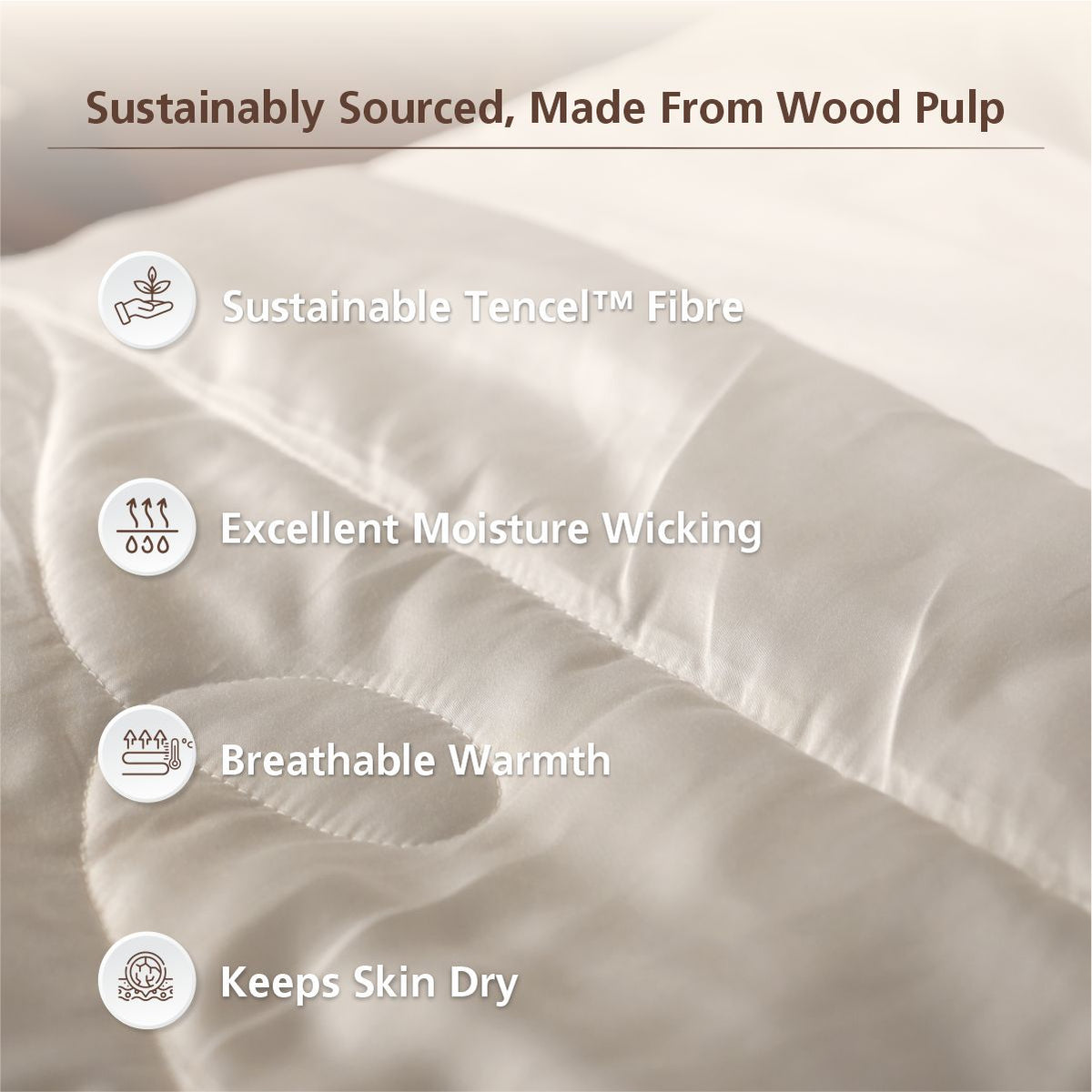 Essentials Noemi Soft and Silky 300GSM Winter White Duvet Insert/Quilt