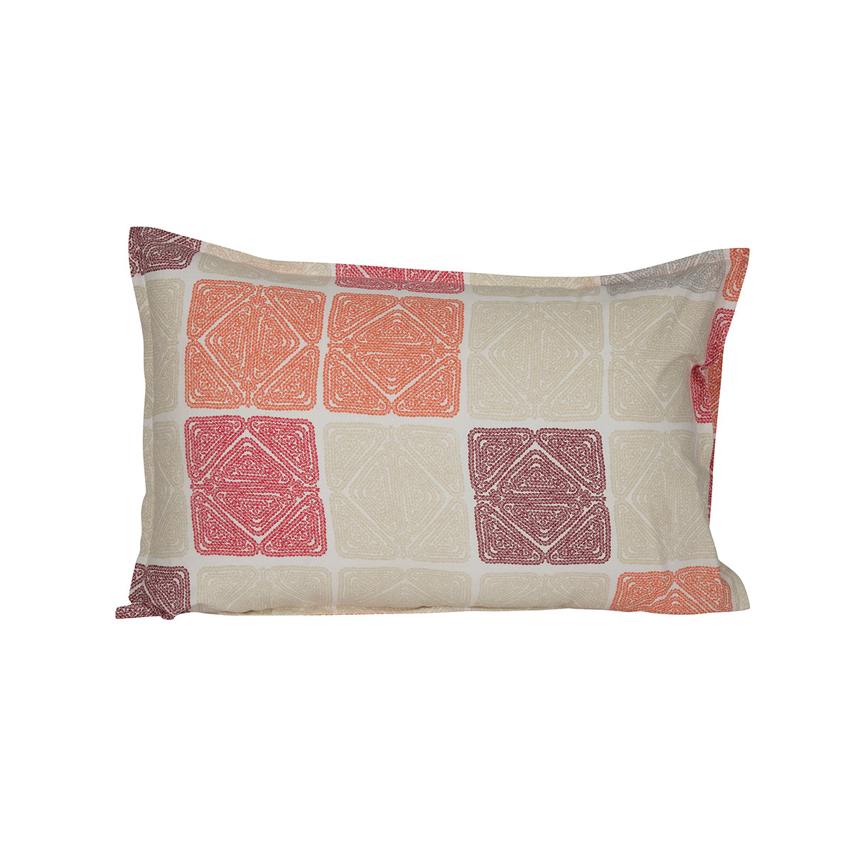Inhouse Printed Revive Print Pillow Case Set Red