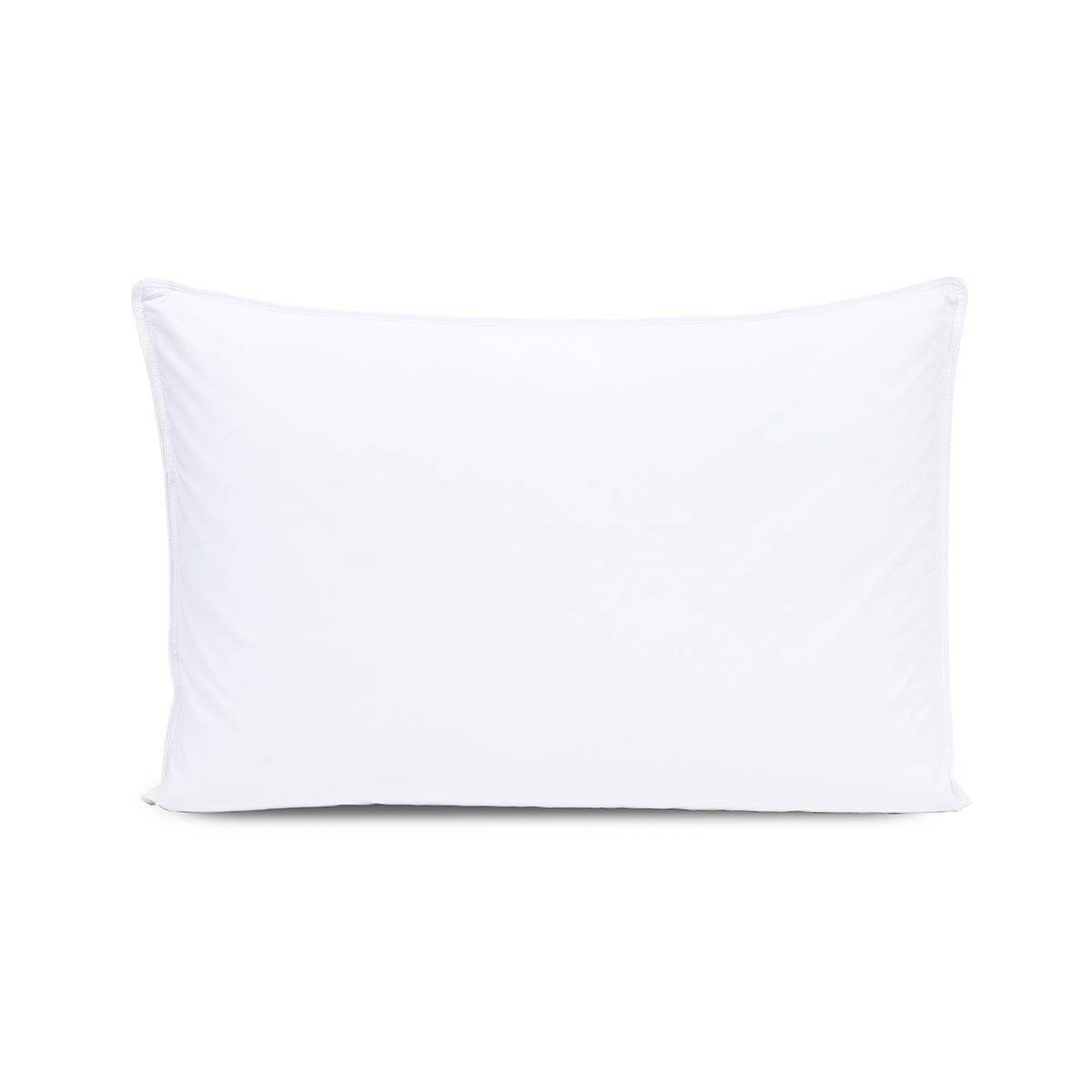 Elite 100% Cotton Solid Fabric White 1PC Pillow