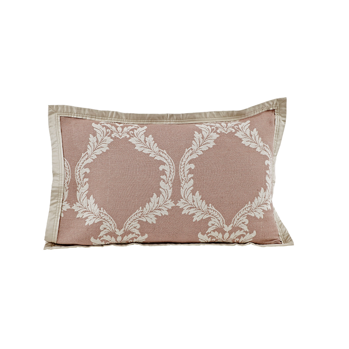 Vintage Peached Fop Jacquard Pillow Sham Set Neutral