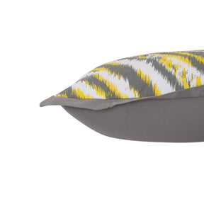 Little Maspar Quilted Hand Ikat Print Pillow Sham Set Yellow