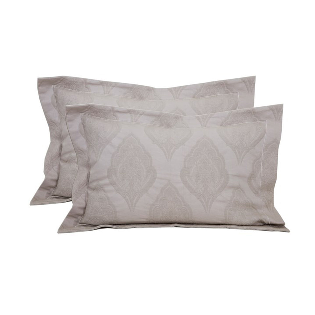 Vintage Hand Embroidery Matlesse Sapphire Pillow Sham Set Grey
