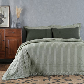 Adore 100% Cotton Filling Summer AC Green Quilt/Quilted Bed Cover Comforter