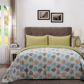 Monstera Light Weight Summer/Winter Quilt Blue