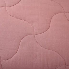 Vincent Reversible Summer AC Quilt/Quilted Bed Cover/Comforter Brick Red/Cameo Brown