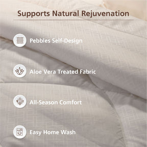 Essentials Ravel Solid White 1PC Duvet