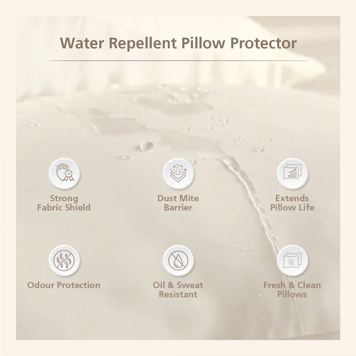 Rubert Water Repellent Pillow Protector
