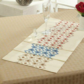 Maspar Diamond Dots 100% Cotton Printed Placemat Set Beige
