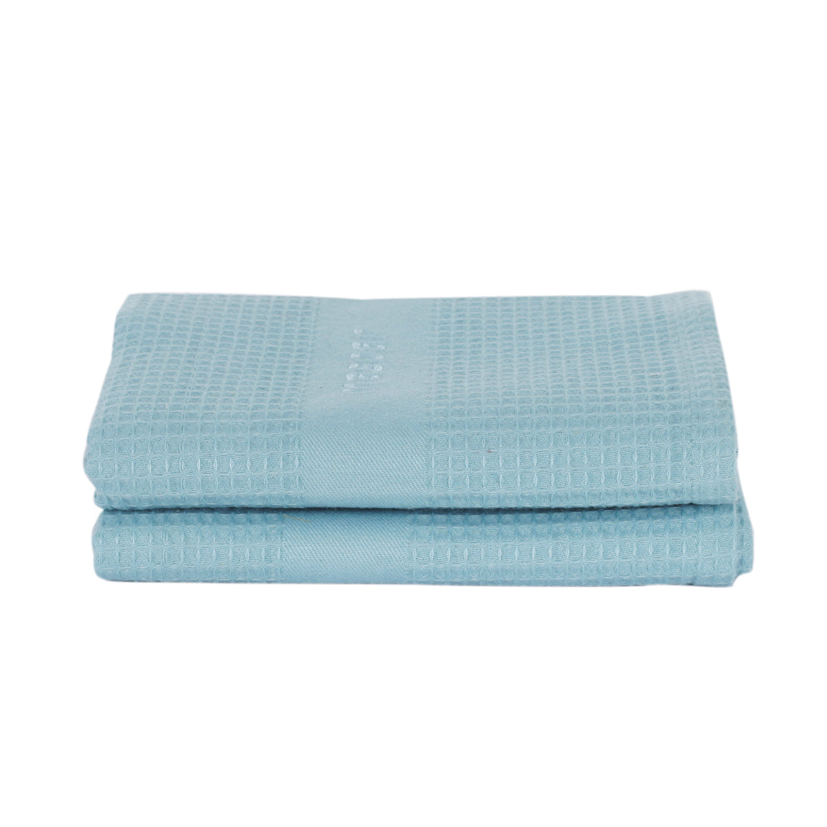 Catalina Waffle Antimicrobial Antifungal Super Absorbent Quick Dry Gym/Travel Nile Blue Towel Set