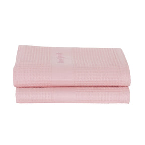 Catalina Waffle Antimicrobial Antifungal Super Absorbent Quick Dry Gym/Travel Bridal Rose Towel Set