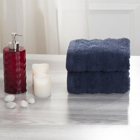Casper Antimicrobial Antifungal Super Absorbent & Lofty Indigo Towel Set