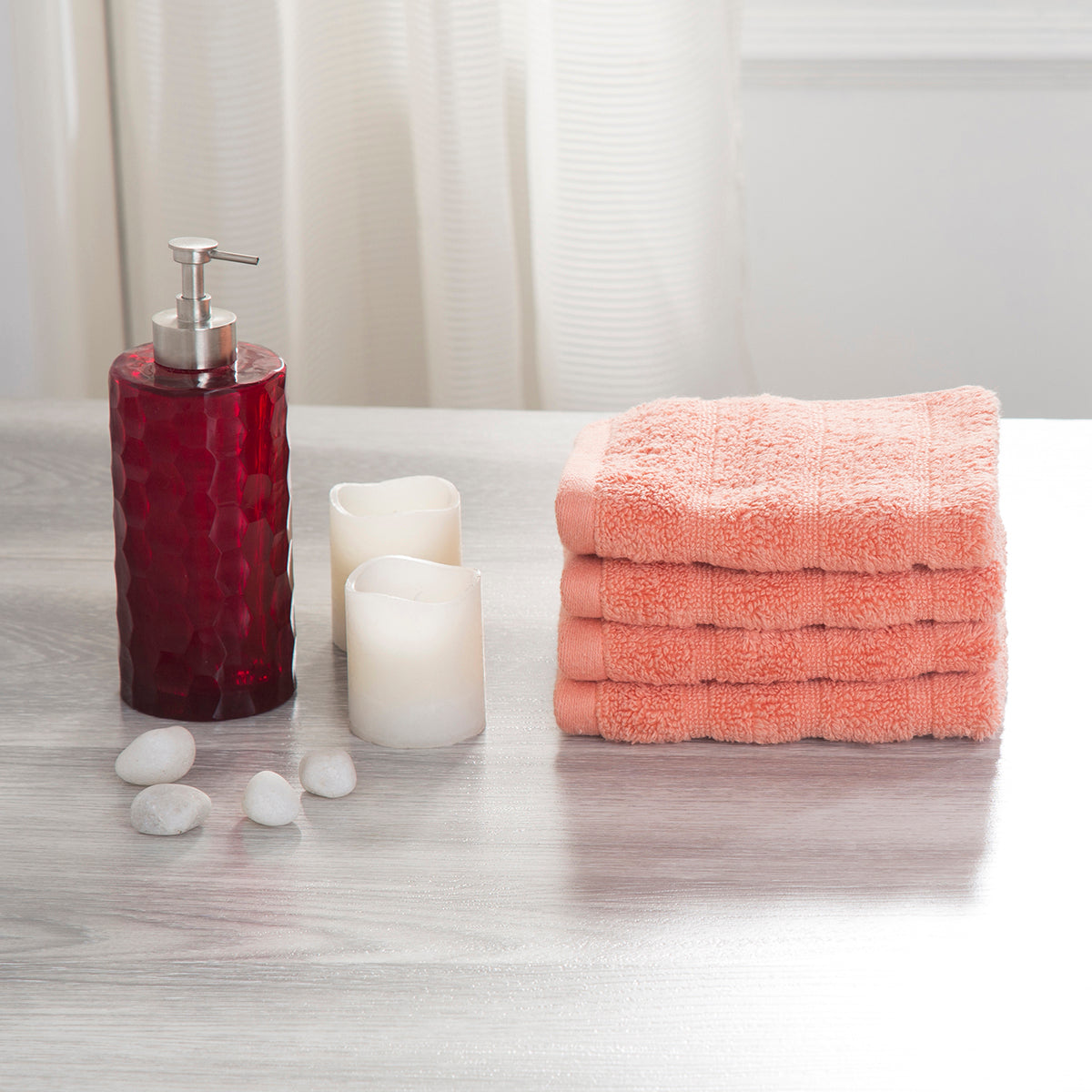 Casper Antimicrobial Antifungal Super Absorbent & Lofty Melon Towel Set