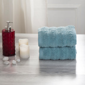 Casper Antimicrobial Antifungal Super Absorbent & Lofty Nile Blue Towel Set