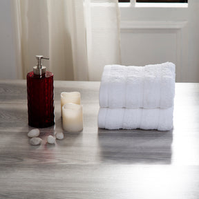 Casper Antimicrobial Antifungal Super Absorbent & Lofty White Towel Set