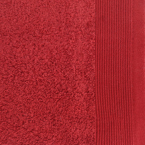 Colorart Embedded Stripe Lacquer Red Towel