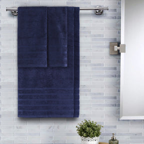 Hermosa Solid Irene Towel Set Blue