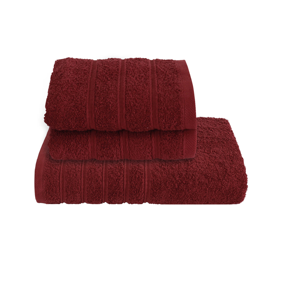 Hermosa Solid Irene Towel Set Red