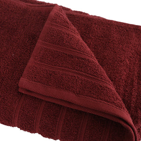 Hermosa Solid Irene Towel Set Red