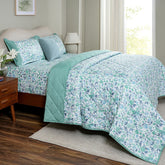 Sensory Bloom Zesty 4 pcs Aqua Quilt Set