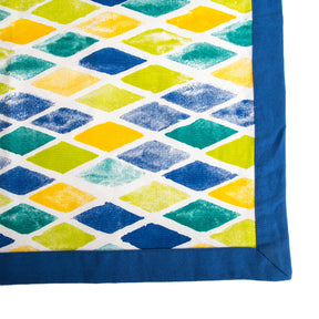 Maspar Exotica Print 100% Cotton Printed Table Cover Blue