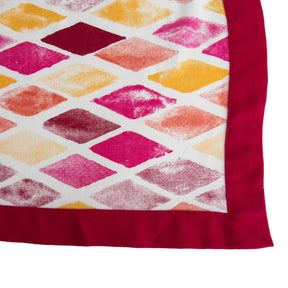 Maspar Exotica Print 100% Cotton Printed Table Cover Red