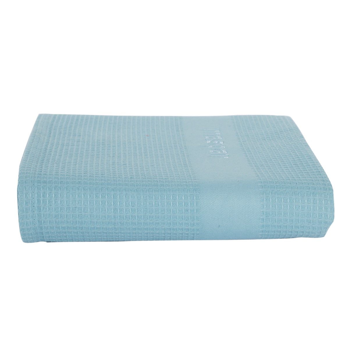 Catalina Waffle Antimicrobial Antifungal Super Absorbent Quick Dry Gym/Travel Nile Blue Towel
