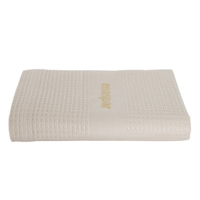Catalina Waffle Antimicrobial Antifungal Super Absorbent Quick Dry Gym/Travel Cream Towel