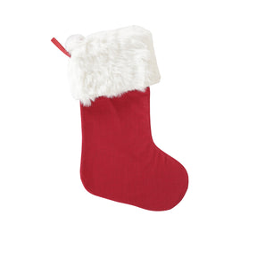 Solid Lurex 100%Cotton Solid Red Stocking