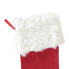 Solid Lurex 100%Cotton Solid Red Stocking