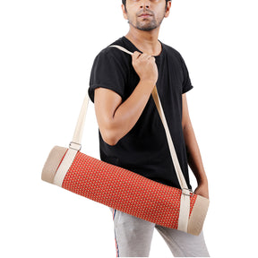 Zen Red 100% Cotton 1PC Yoga Mat