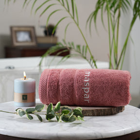 Amor Extra Luxury & Softness Anti Lint Treatment Canyon Clay/Red Bamboo Towel