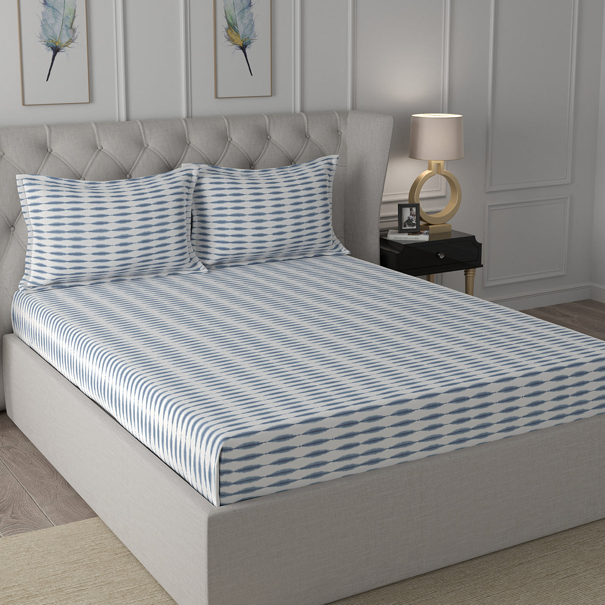 Backyard Patio Nova Bed Bath Set Blue