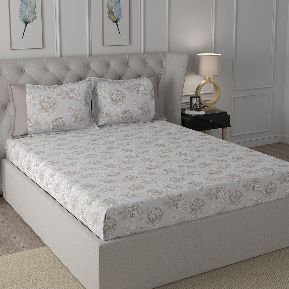 Backyard Patio Silvie Bed Bath Set Beige