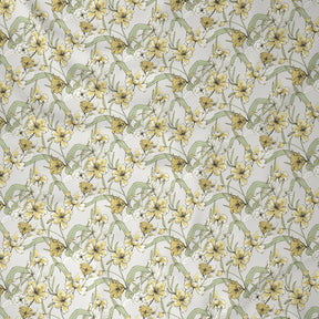 Backyard Patio Valencia Printed 100%Cotton Yellow Bed Sheet with Pillow Case