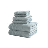 Bamboo 6PC Towel Set Extra Luxury and Super Softness with anti lint treatment Serene Haven Amor Blue