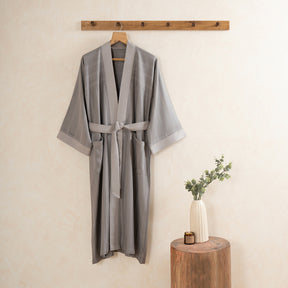 Bamboo Bath Robe Soft and Highly Absorbent Serene Haven Erika Grey