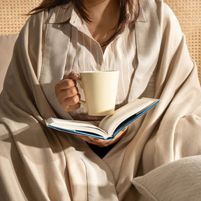 Bamboo Eco Friendly Soft Blanket/Bed Cover/Multi Cover Serene Haven Erika Beige