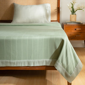 Bamboo Eco Friendly Soft Blanket/Bed Cover/Multi Cover Serene Haven Erika Green