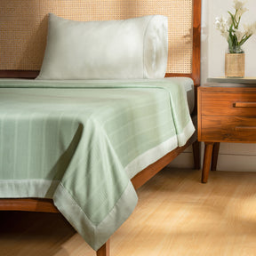 Bamboo Eco Friendly Soft Blanket/Bed Cover/Multi Cover Serene Haven Erika Green